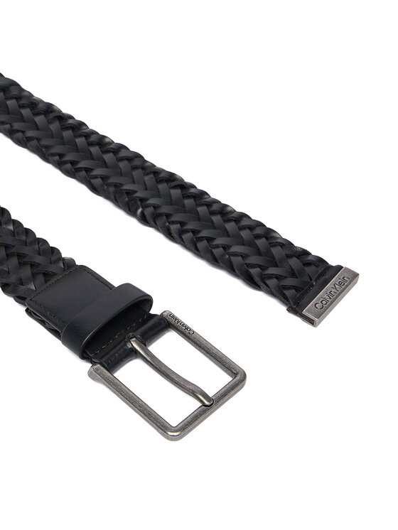Calvin Klein Ζώνη Calvin Klein Warmth Buckle Woven 35Mm Fixed - LV04D7061G Μαύρο