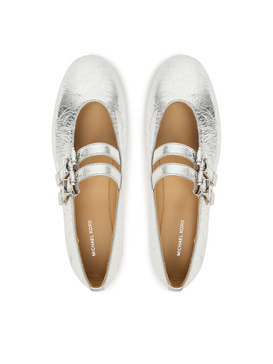 MICHAEL Michael Kors Балетки MICHAEL Michael Kors Rowen Flex Ballet 40R6RWFP1M Срібний