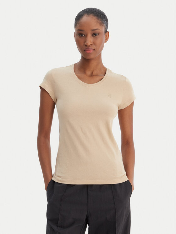 G-Star Raw G-Star Raw Camiseta Eyben D24533-4107 Écru Slim Fit