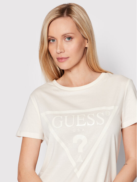 Guess Guess Футболка V2YI07 K8HM0 Бежевий Regular Fit