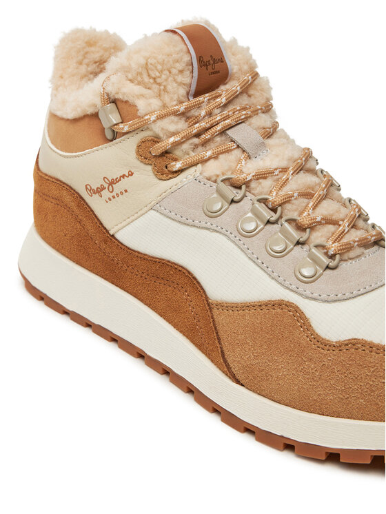 Pepe Jeans Sneakersy Pepe Jeans PLS60018 Béžová