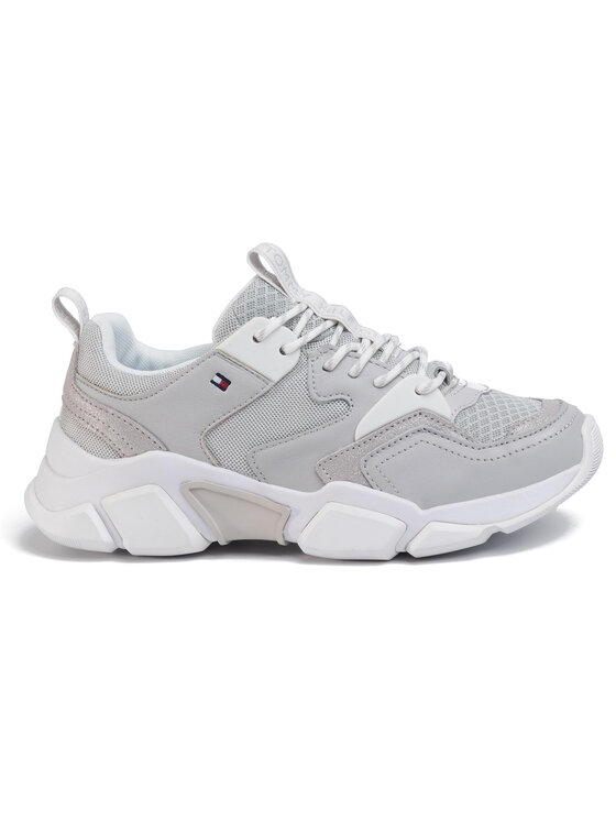 Tommy Hilfiger Sportcipők Tommy Hilfiger Chunky Lifestyle Glitter Sneaker FW0FW04694 Szürke