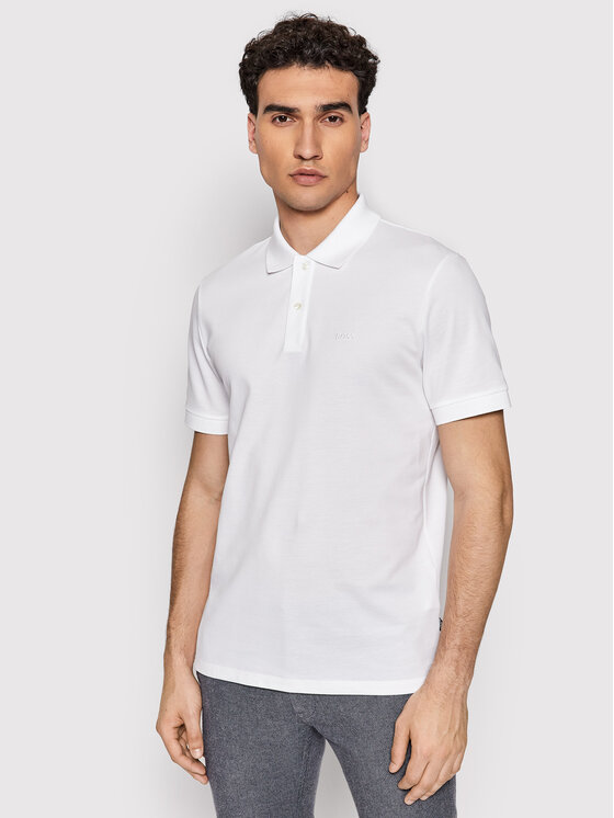 BOSS Boss Поло Pallas 50468362 Білий Regular Fit