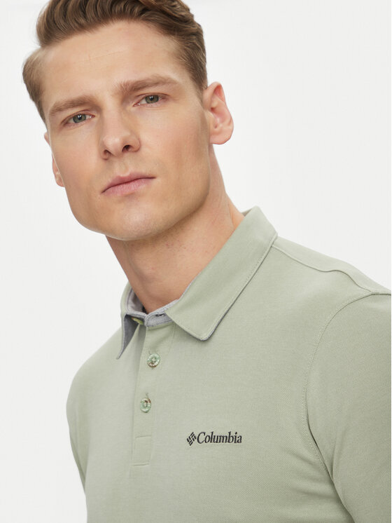 Columbia Columbia Polo majica Nelson Point 1772721 Zelena Regular Fit