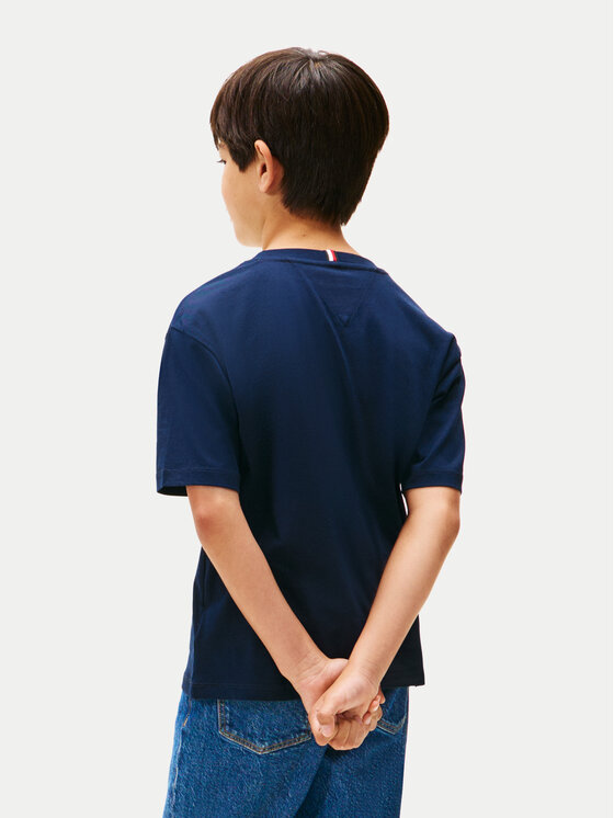 Tommy Hilfiger Tommy Hilfiger Camiseta Essential Flag KB0KB09646 Azul marino Regular Fit