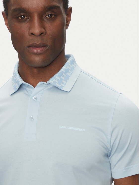 KARL LAGERFELD KARL LAGERFELD Polo 745001 552200 Μπλε Slim Fit