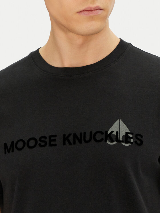 Moose Knuckles Moose Knuckles Футболка Conway M15MT760 Чорний Regular Fit