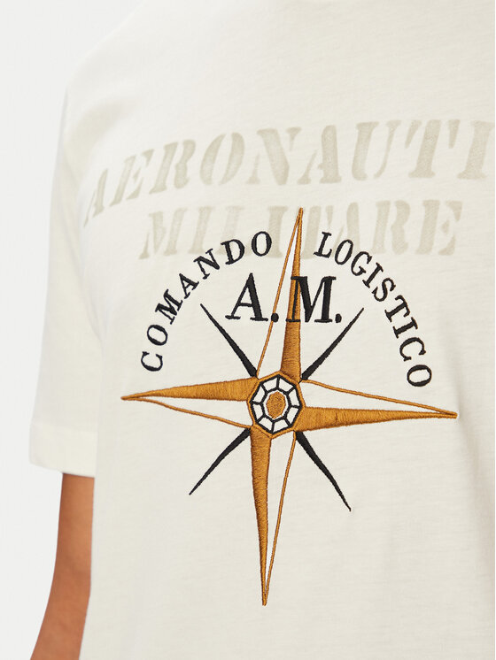 Aeronautica Militare Aeronautica Militare Camiseta 262TS2582UJ00750 Blanco Regular Fit