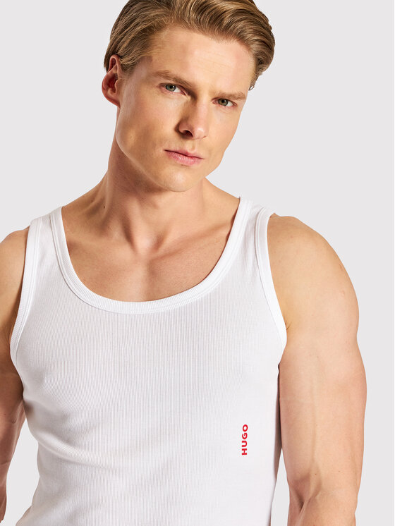 HUGO HUGO Комплект майок без рукавів 50469778 Білий Slim Fit