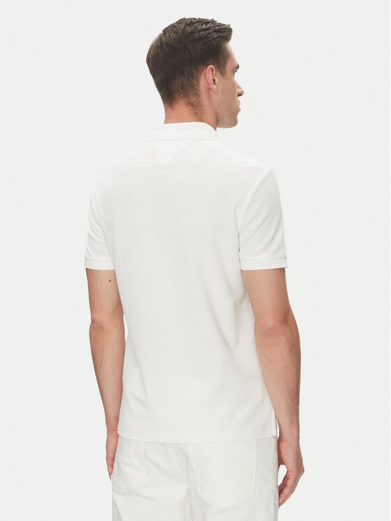 Tommy Hilfiger Tommy Hilfiger Polo MW0MW33167 Λευκό Regular Fit