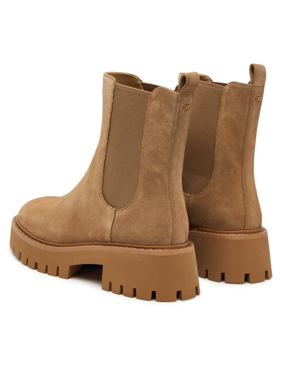 MICHAEL Michael Kors Klassische Stiefeletten MICHAEL Michael Kors Asher Flat Bootie 40F5ASFE5S Beige