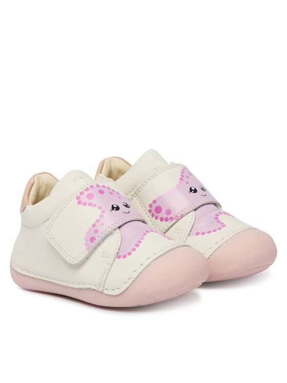 Geox Półbuty Geox B Tutim Girl B3540B 00085 C1Z8Z Biały
