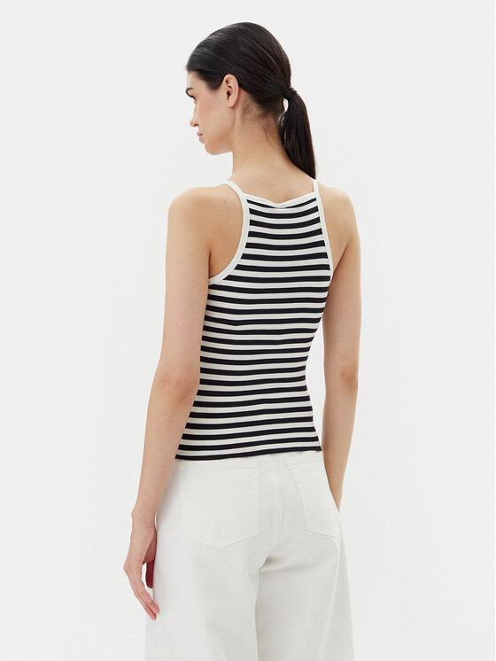 Pieces Pieces Топ Jane 17155477 Чорний Slim Fit