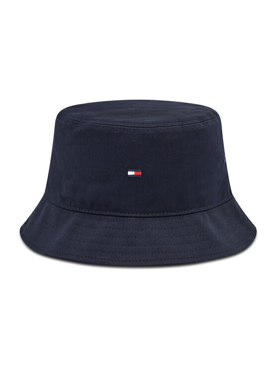 Tommy Hilfiger Skrybėlė Tommy Hilfiger Flag Bucket Hat AM0AM07344 Tamsiai mėlyna