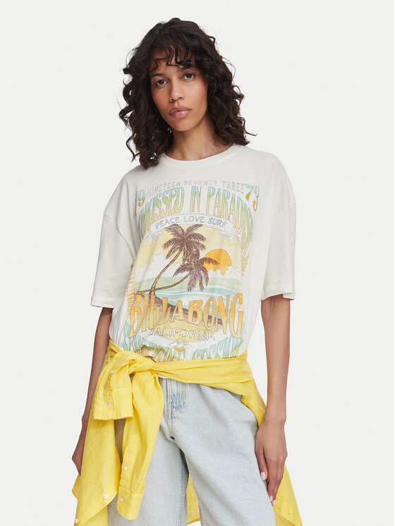 Billabong Billabong Camiseta Sunset Mindset EBJZT00462 Crema Regular Fit