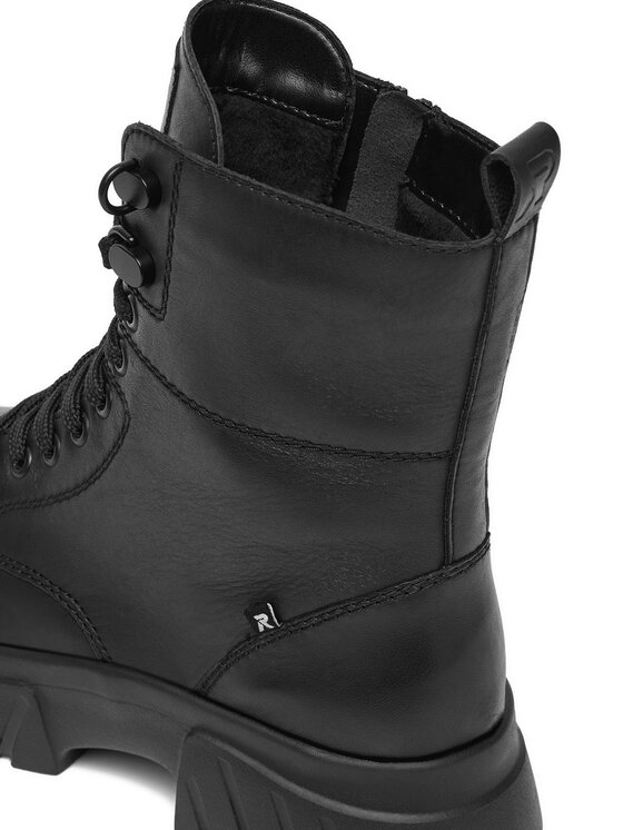 Rieker Šnurovacia obuv Rieker CEO-W1870-02 Čierna