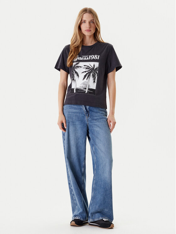 Guess Guess Футболка W5YI17 I3Z14 Сірий Regular Fit