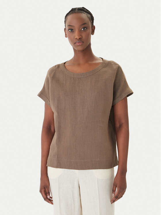 Marella Marella T-Shirt Geyser 2615111132 Καφέ Regular Fit