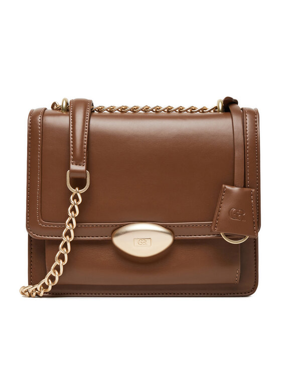 GINO ROSSI Kabelka Gino Rossi CEO-PEARLA-KQ43 Hnedá