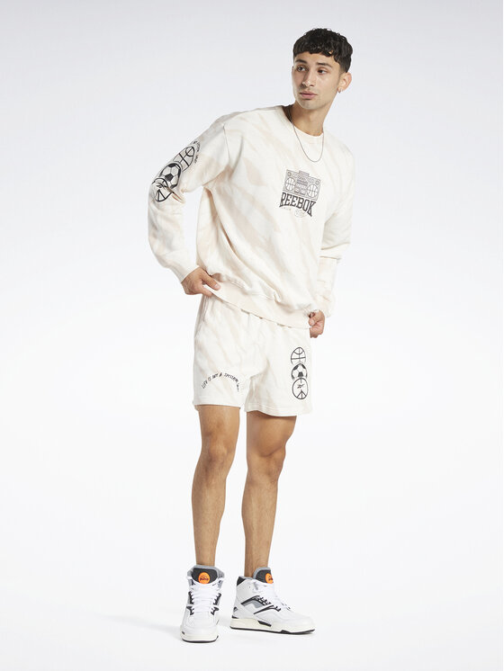 Reebok Reebok Pantalones cortos deportivos Classics Block Party Shorts HT8180 Blanco