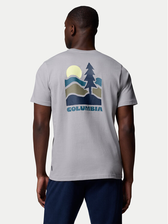 Columbia Columbia Marškinėliai Explorers Canyon™ 2036451 Pilka Regular Fit