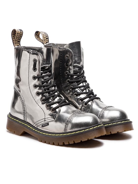 Steel Bakancs Steel 113/AL/D-122 Ezüst