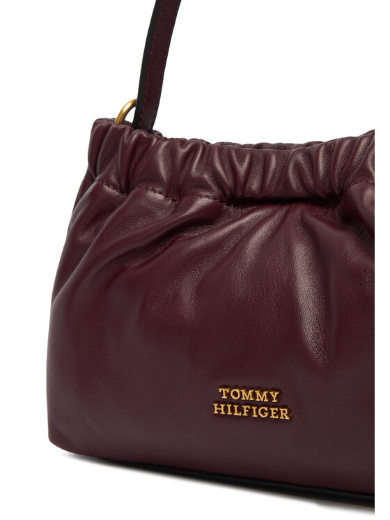 Tommy Hilfiger Torebka Tommy Hilfiger Soft Leather Mini Crossover AW0AW18306 Bordowy