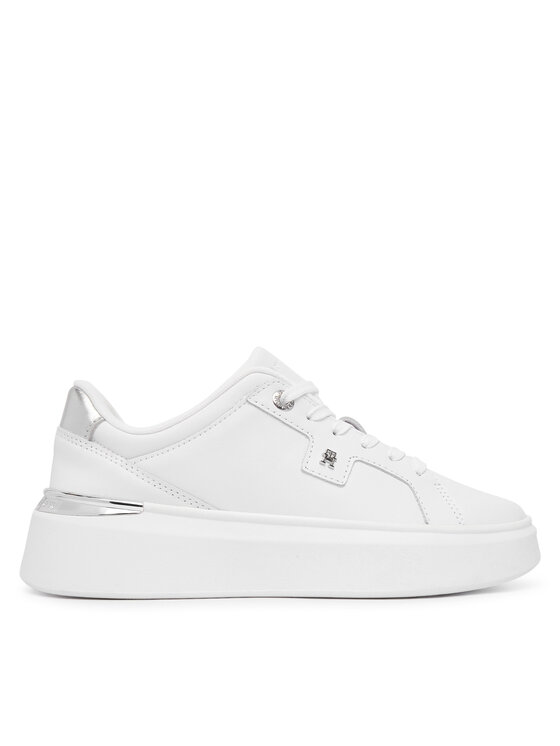 Tommy Hilfiger Snīkeri Tommy Hilfiger Th Platform Chic Sneaker FW0FW09626 Balts