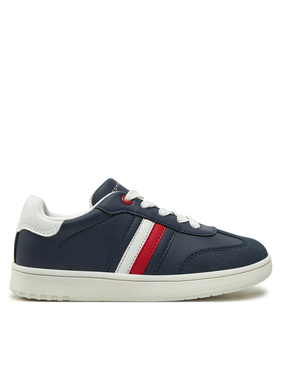 Tommy Hilfiger Сникърси Tommy Hilfiger Stripe Low Cut Lace-Up Sneaker T3X9-33851-1269 M Тъмносин