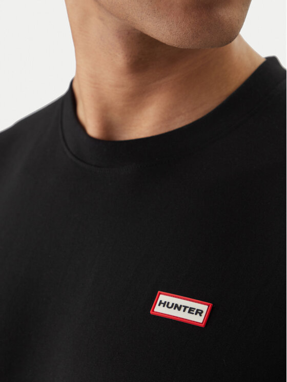 Hunter Hunter Póló Essentials HARM0085252 Fekete Regular Fit