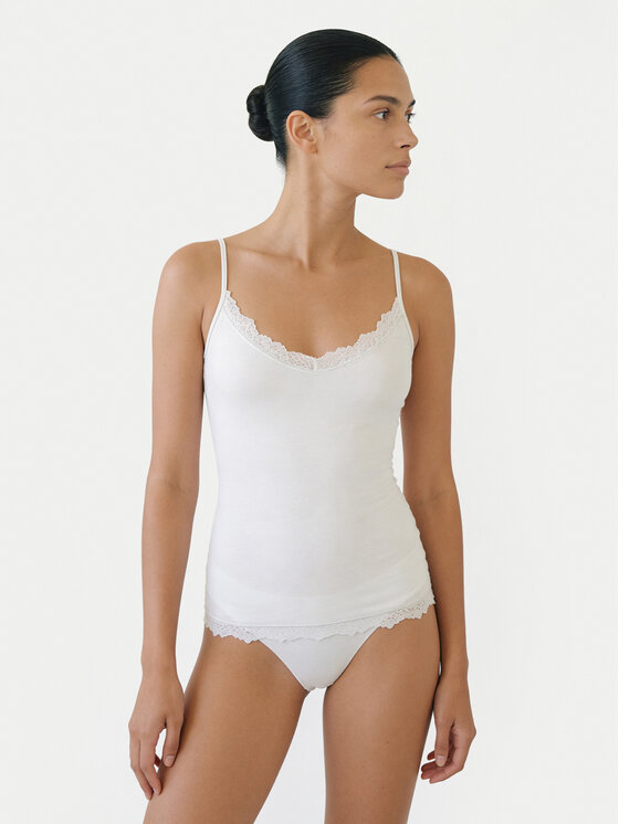 Ysabel Mora Ysabel Mora Camiseta interior 19459 Crema Slim Fit