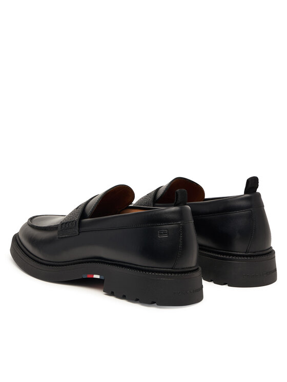 Tommy Hilfiger Loafersy Tommy Hilfiger Corporate Casual FM0FM05968 Czarny