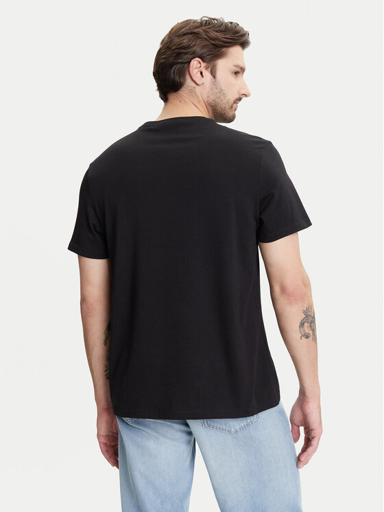 Calvin Klein Jeans Calvin Klein Jeans Majica Deboss Mono Graphic LV04RC824G Črna Regular Fit