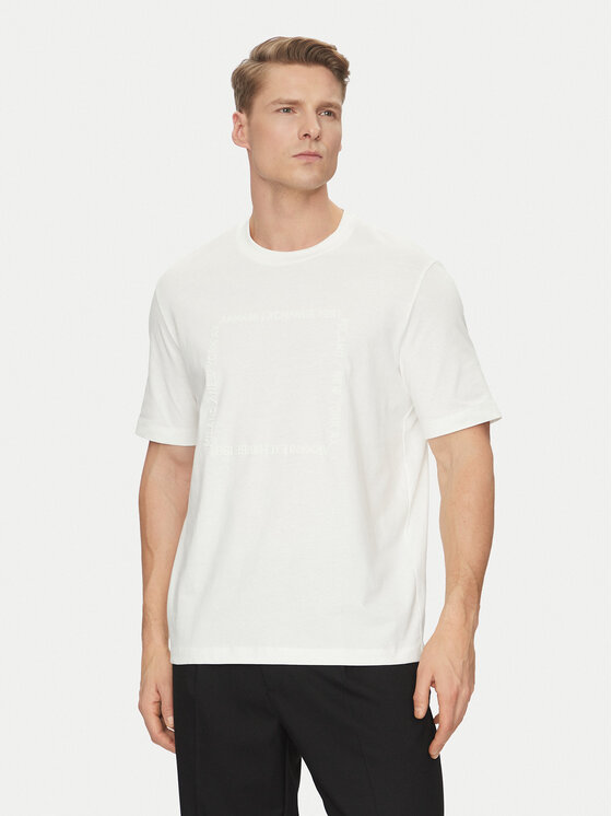 Armani Exchange Armani Exchange Футболка 6DZTLN ZJ9JZ 1116 Білий Regular Fit