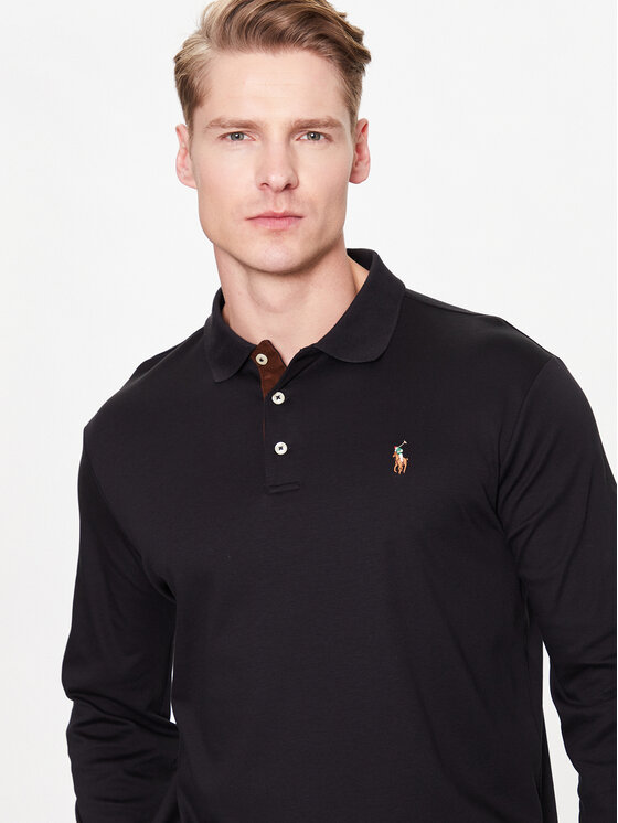 Polo Ralph Lauren Polo Ralph Lauren Polo majica 710671785002 Črna Slim Fit