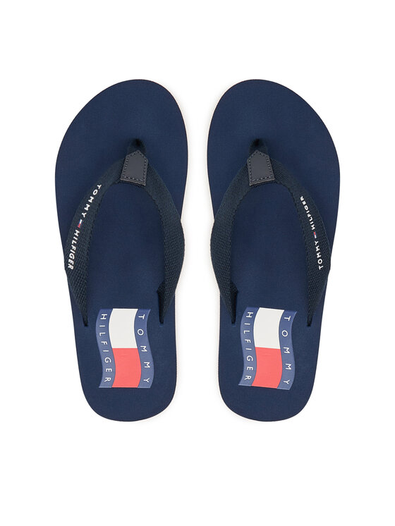Tommy Hilfiger Šľapky Tommy Hilfiger T3X8-34408-0058 Modrá