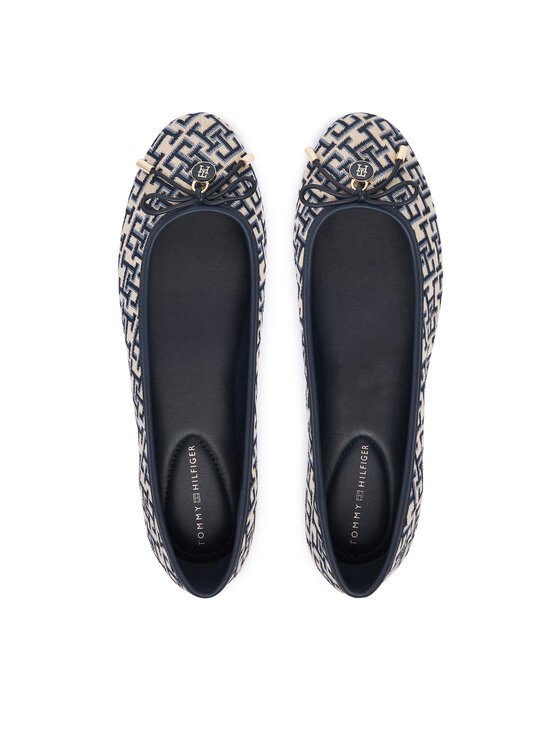 Tommy Hilfiger Baleríny Tommy Hilfiger Th Charm Jacquard Ballerina FW0FW09504 Farebná
