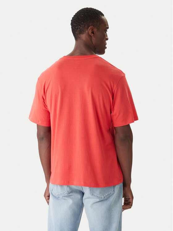 Jack & Jones Jack & Jones Majica Holiday Cartoon 12287550 Rdeča Relaxed Fit