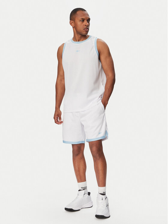 Reebok Reebok Pantalones cortos deportivos Bartosz RK25881CCM Blanco Regular Fit