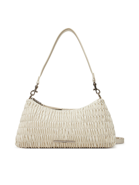 Calvin Klein Jeans Torebka Calvin Klein Jeans Rouched Shoulder Bag LV04K3088G Écru