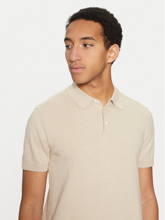 Selected Homme Selected Homme Polo marškinėliai 16092437 Smėlio Regular Fit
