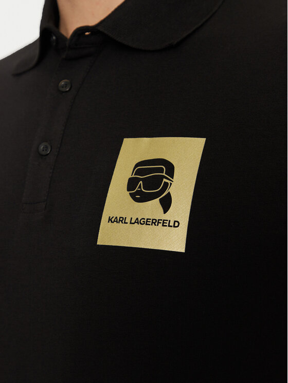 KARL LAGERFELD KARL LAGERFELD Polo majica 745460 551235 Črna Regular Fit