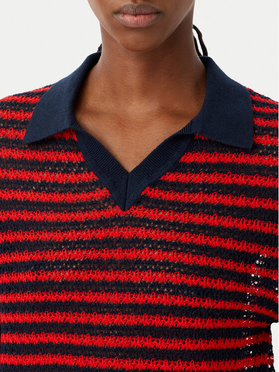 Tommy Hilfiger Tommy Hilfiger Polo Pointelle WW0WW50060 Rojo Regular Fit