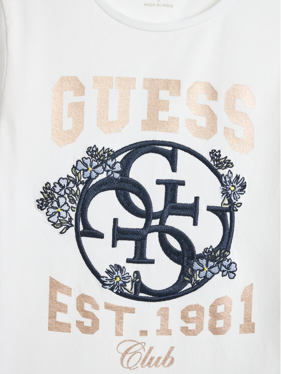 Guess Guess Majica J5YI25 K6YW4 Bela Regular Fit