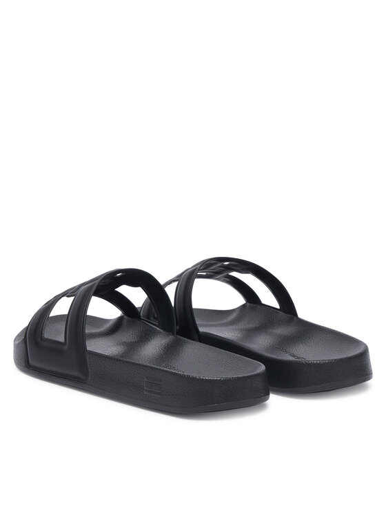 Tommy Hilfiger Natikači Tommy Hilfiger Monogram Pool Slide FW0FW09424 Črna