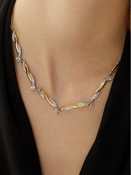 Guess Náhrdelník Guess JUBN05 061JW Zlatá