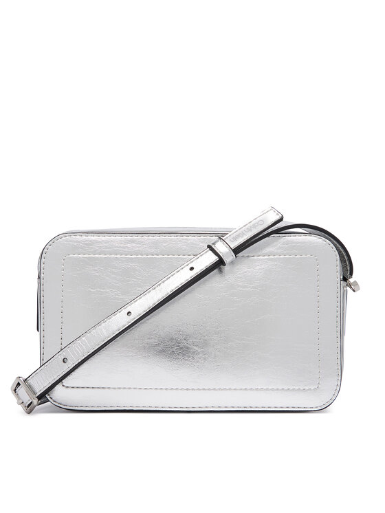Calvin Klein Rankinė Calvin Klein Bold Ck Outline Mtl Camera Bag LV04F3896G Sidabrinė
