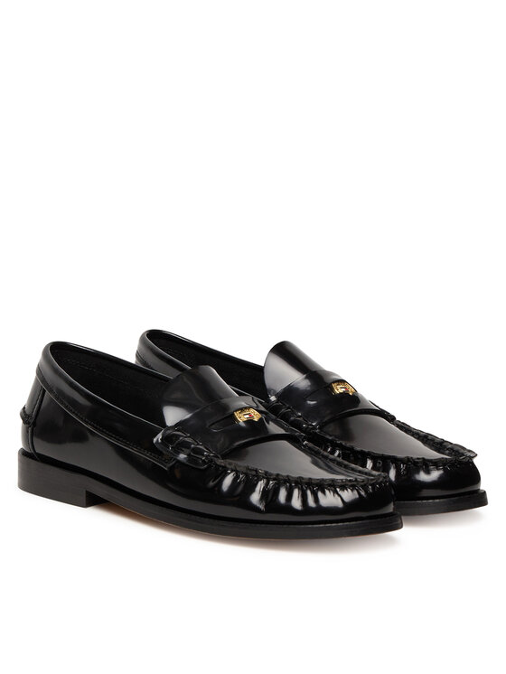 Tommy Hilfiger Μοκασίνια Tommy Hilfiger Hilfiger Penny Abrasivato FW0FW09257 Μαύρο