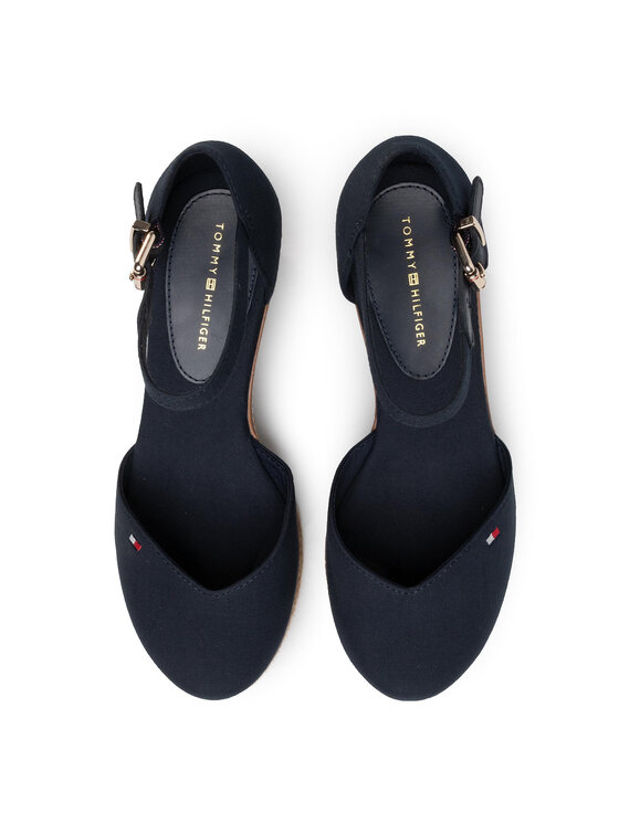 Tommy Hilfiger Еспадрили Tommy Hilfiger Basic Closed Toe Mid Wedge FW0FW04787 Тъмносин