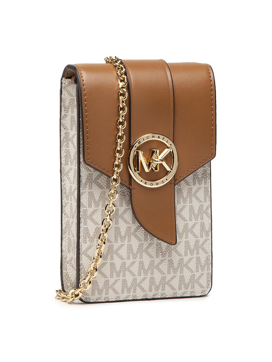 MICHAEL Michael Kors Torebka na telefon MICHAEL Michael Kors Mk Charm 32S0G00C5B Beżowy